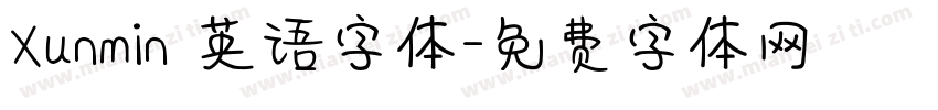 Xunmin 英语字体字体转换